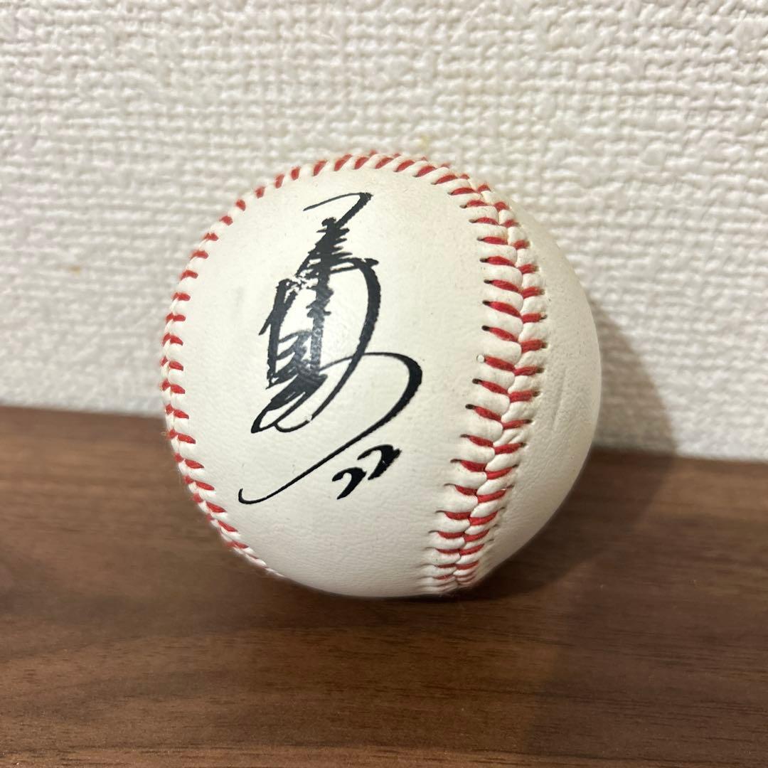 横浜ベイスターズ 22 大魔神佐々木選手 サイン入り野球ボール - メルカリ