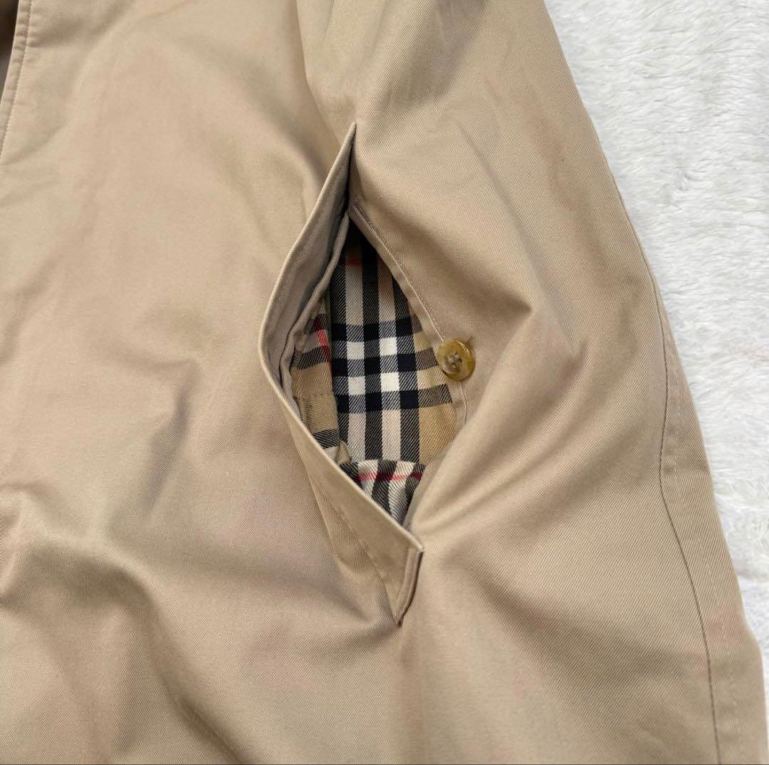 良品】バーバリー ステンカラーコート バルマカーンコート XL ノバ