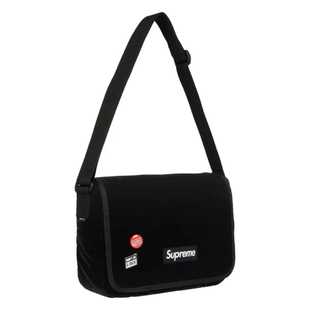 Supreme Velvet Small Messenger Bag Black - メルカリ