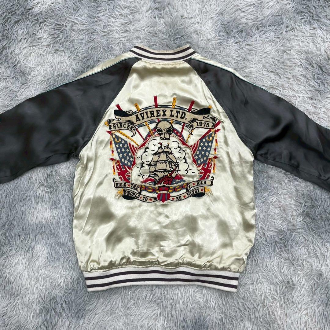 AVIREX リバーシブルスカジャンM虎龍日本地図刺繍 Authentic】 - メルカリ