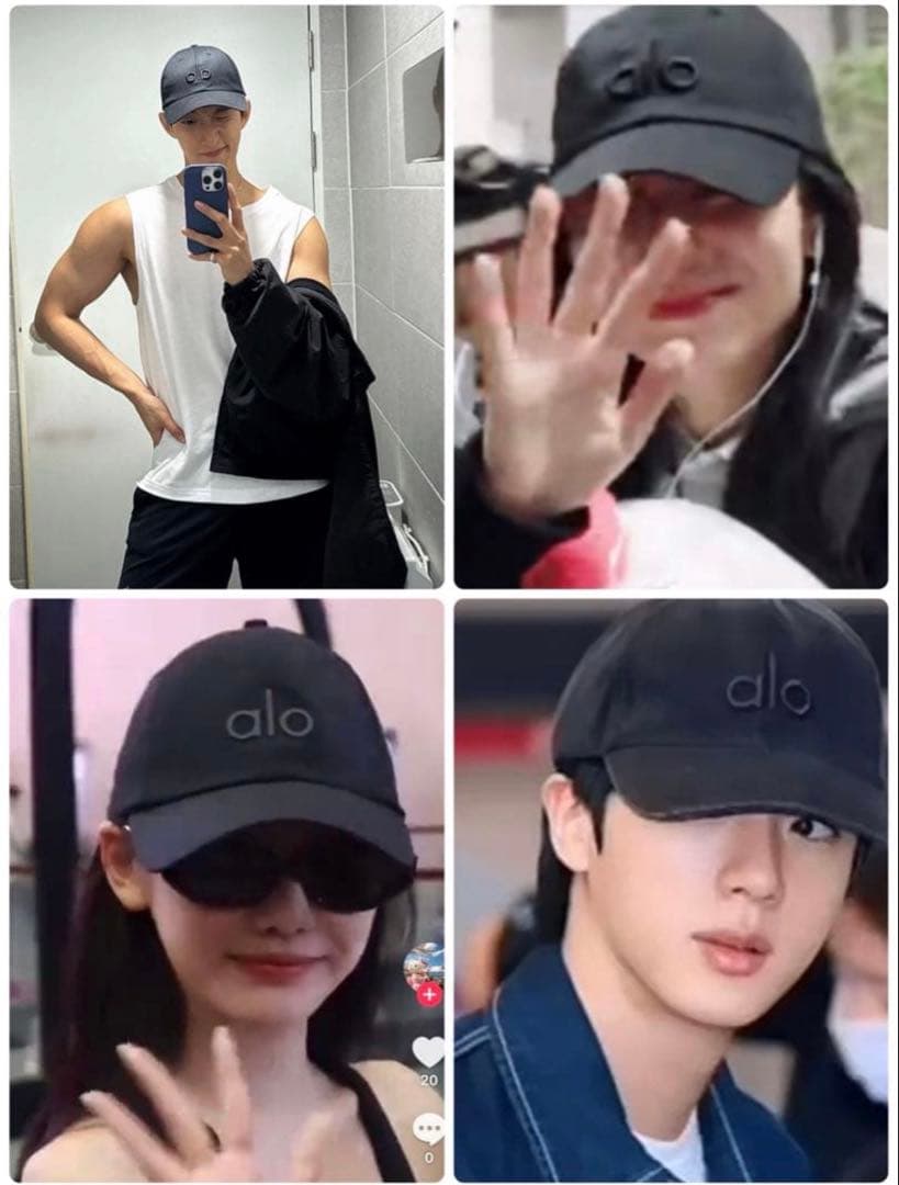 正規品】alo Yoga キャップ ブラック - メルカリ