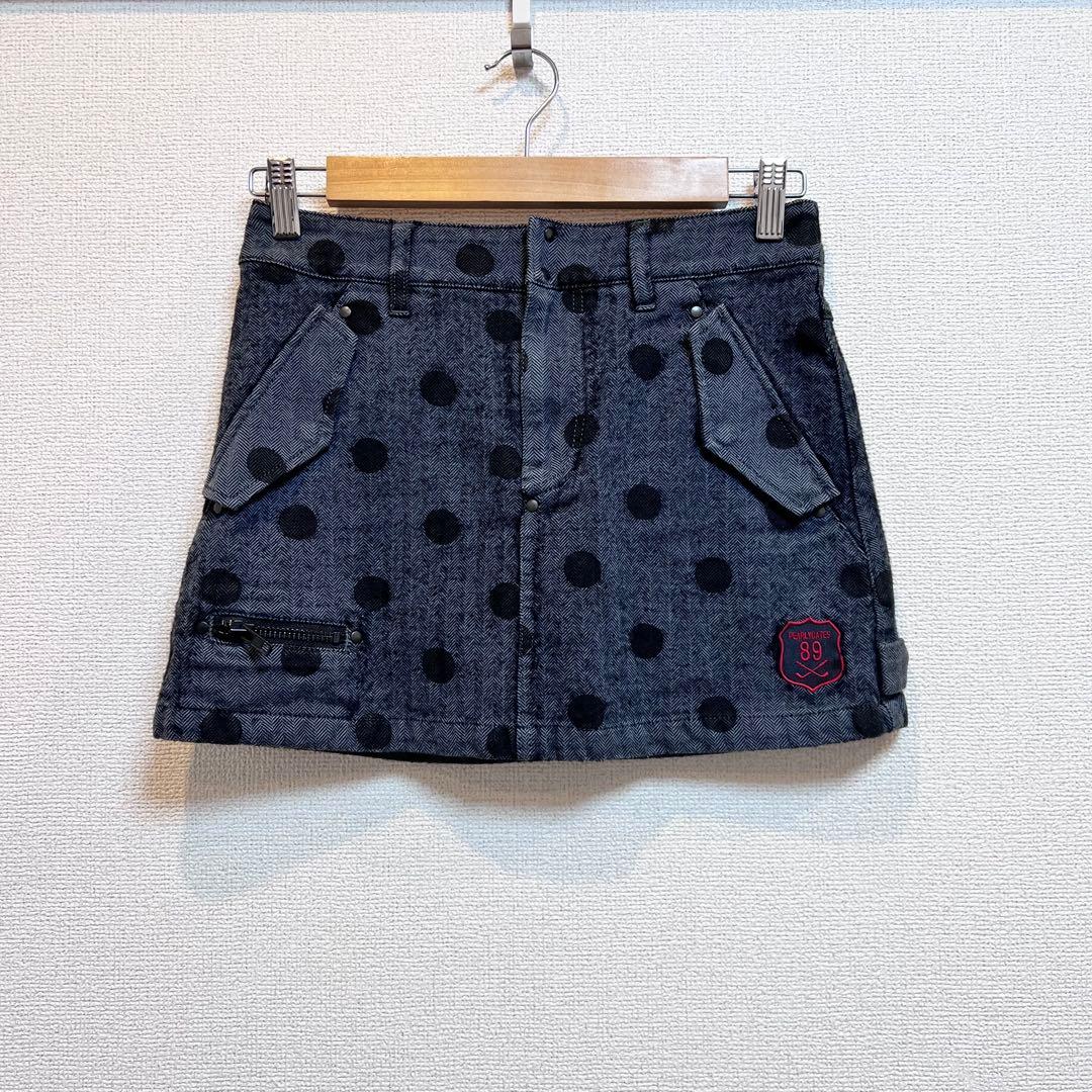 PEARLY GATES パーリーゲイツ ドット スカート ネイビー 0 ゴルフ