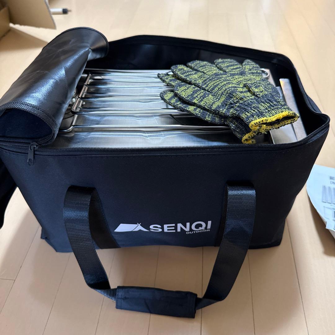 nagaji様専用】【新品】SENQI ステンレス薪ストーブ 収納バッグ付きの