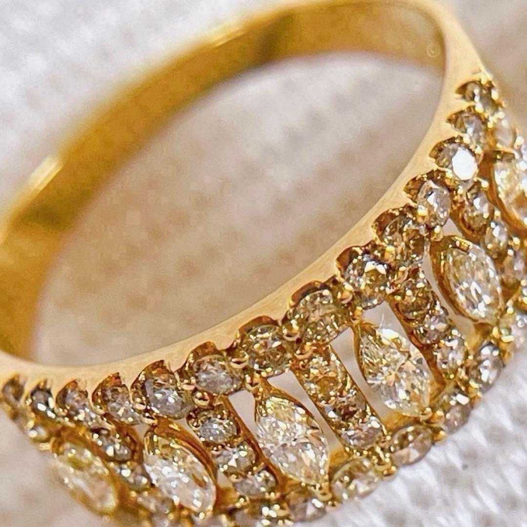 専用　　【3957】 K18 ダイヤモンド 1.00ct 14.5〜15号 鑑別