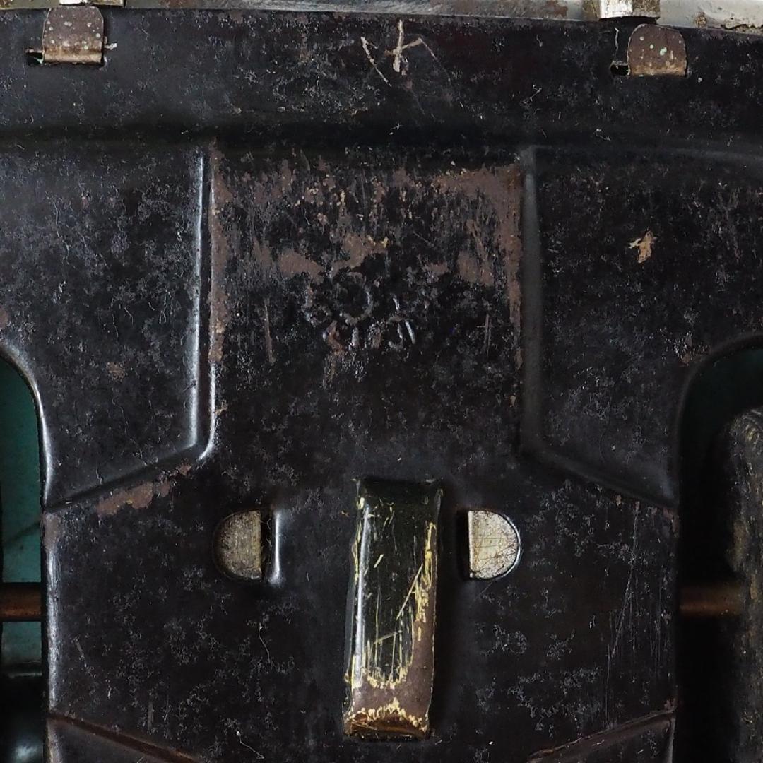 米澤オペル オリンピア レコルト オープン黄緑ブリキ tin toy car箱無