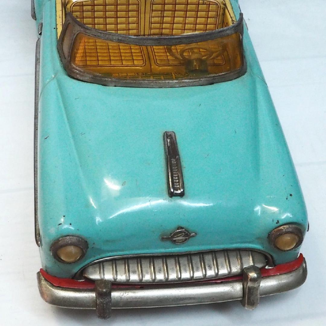 米澤オペル オリンピア レコルト オープン黄緑ブリキ tin toy car箱無