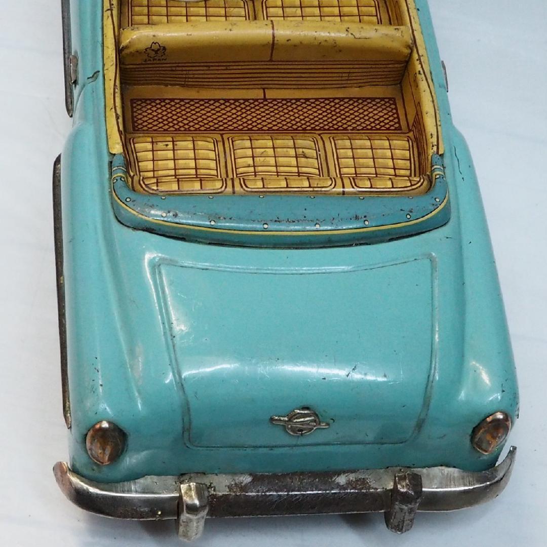 米澤オペル オリンピア レコルト オープン黄緑ブリキ tin toy car箱無