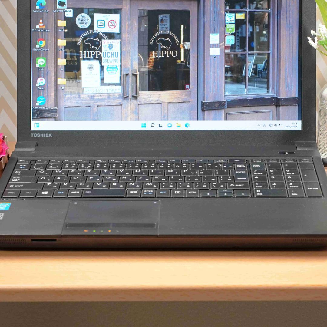 ⭕️東芝製ノートパソコン⭐初心者/学生向け⭐OpenOfficeインストール