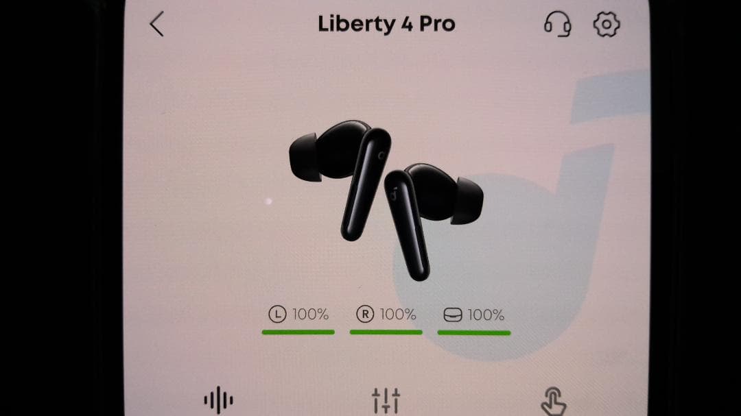 Liberty 4 Pro ブラック ワイヤレスイヤフォン Soundcore by Anker Liberty 4 Pro True Wireless Noise Cancelling
