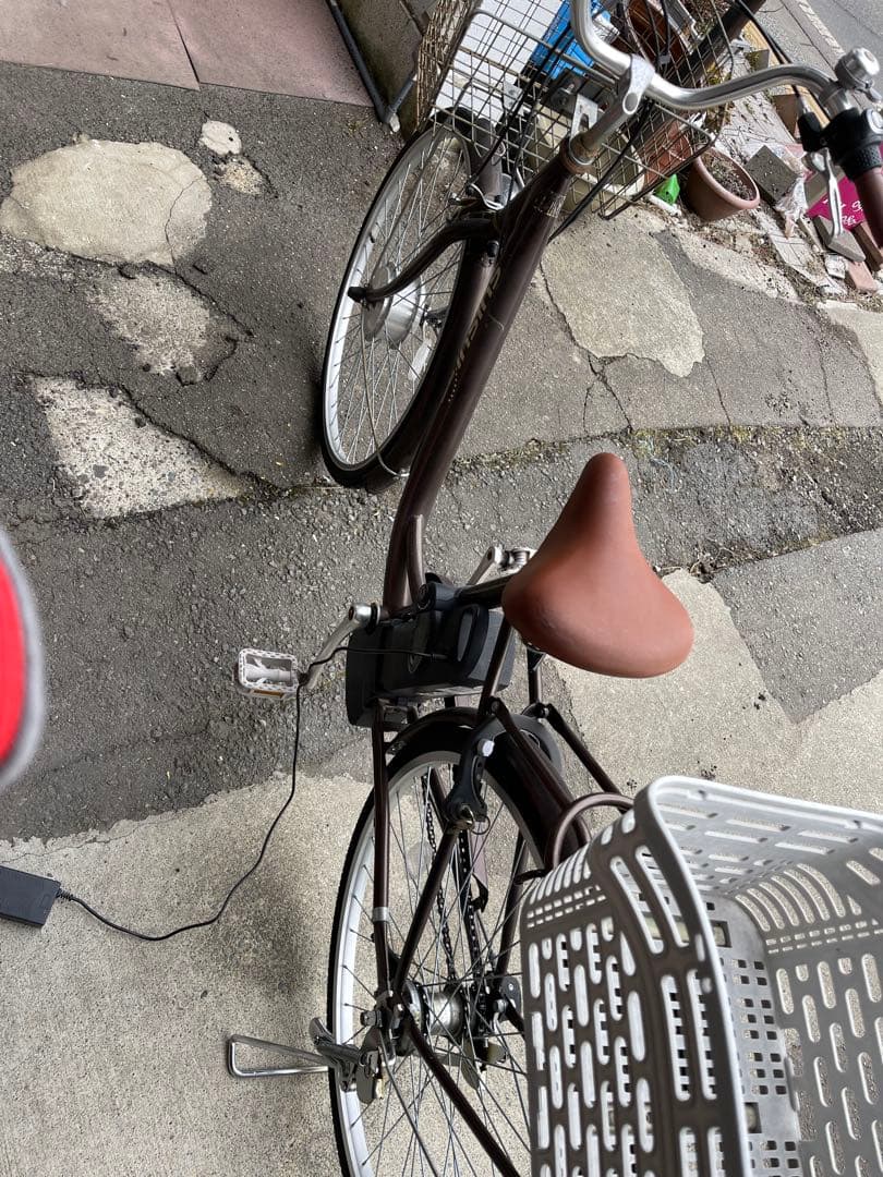 長野県【直接の引き渡し】SUISUI 電動アシスト自転車 ブラウン - メルカリ