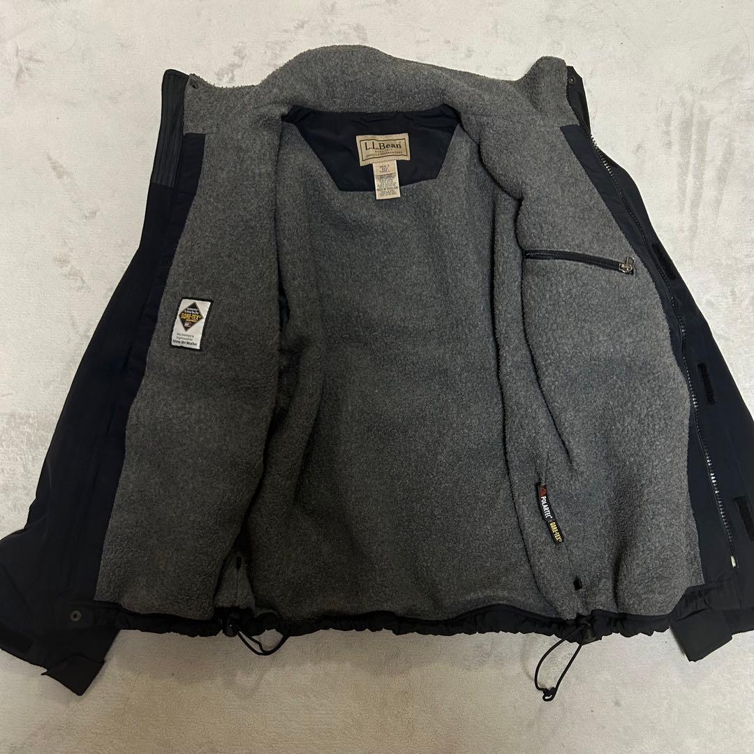 【90s 美品】L.L.BEAN ウォームアップジャケット　ゴアテックス　黒
