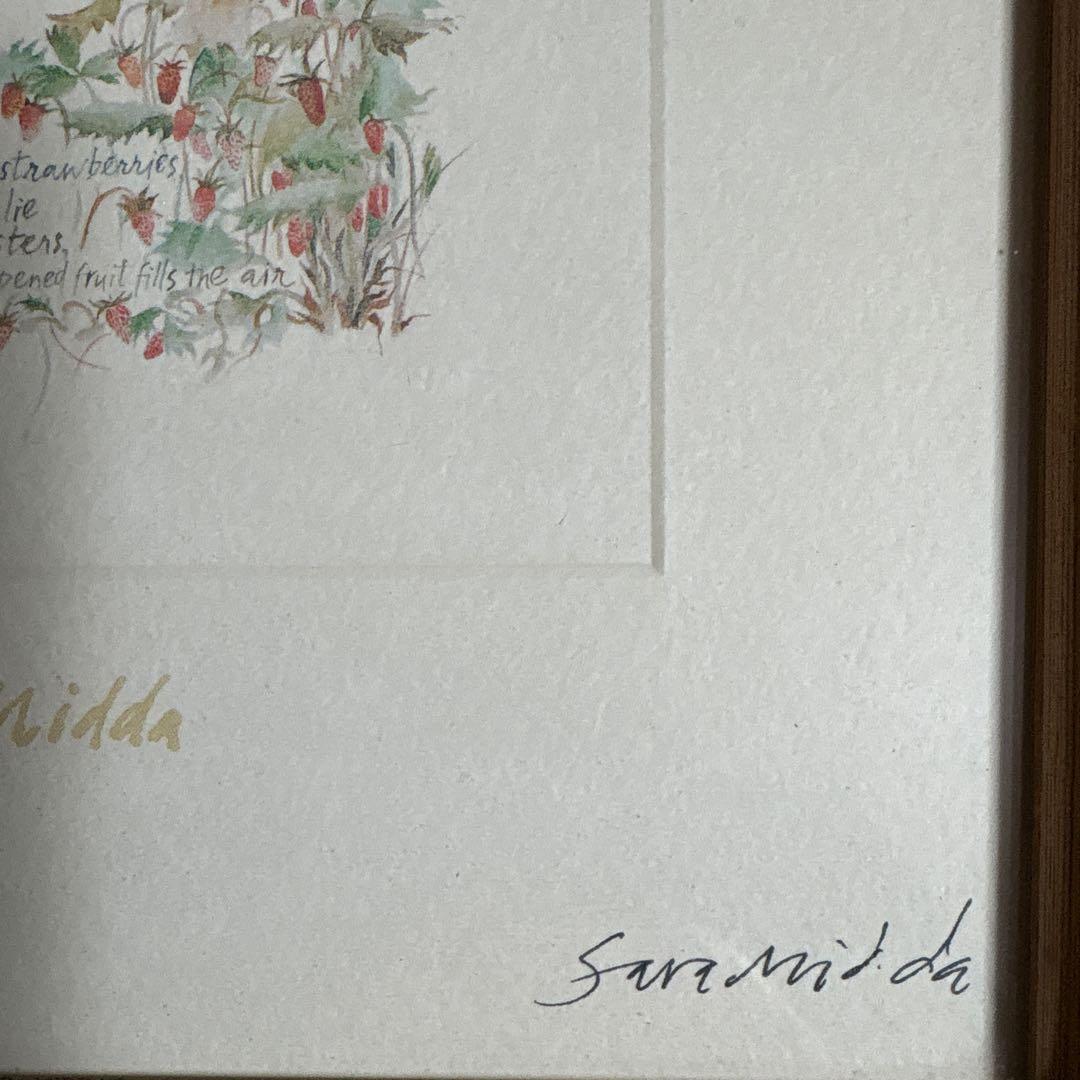 サラ.ミッダ　絵画　サイン入り