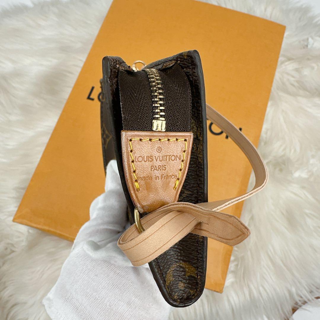 ルイヴィトン モノグラム バケットPM 付属ポーチ 社外ストラップ付