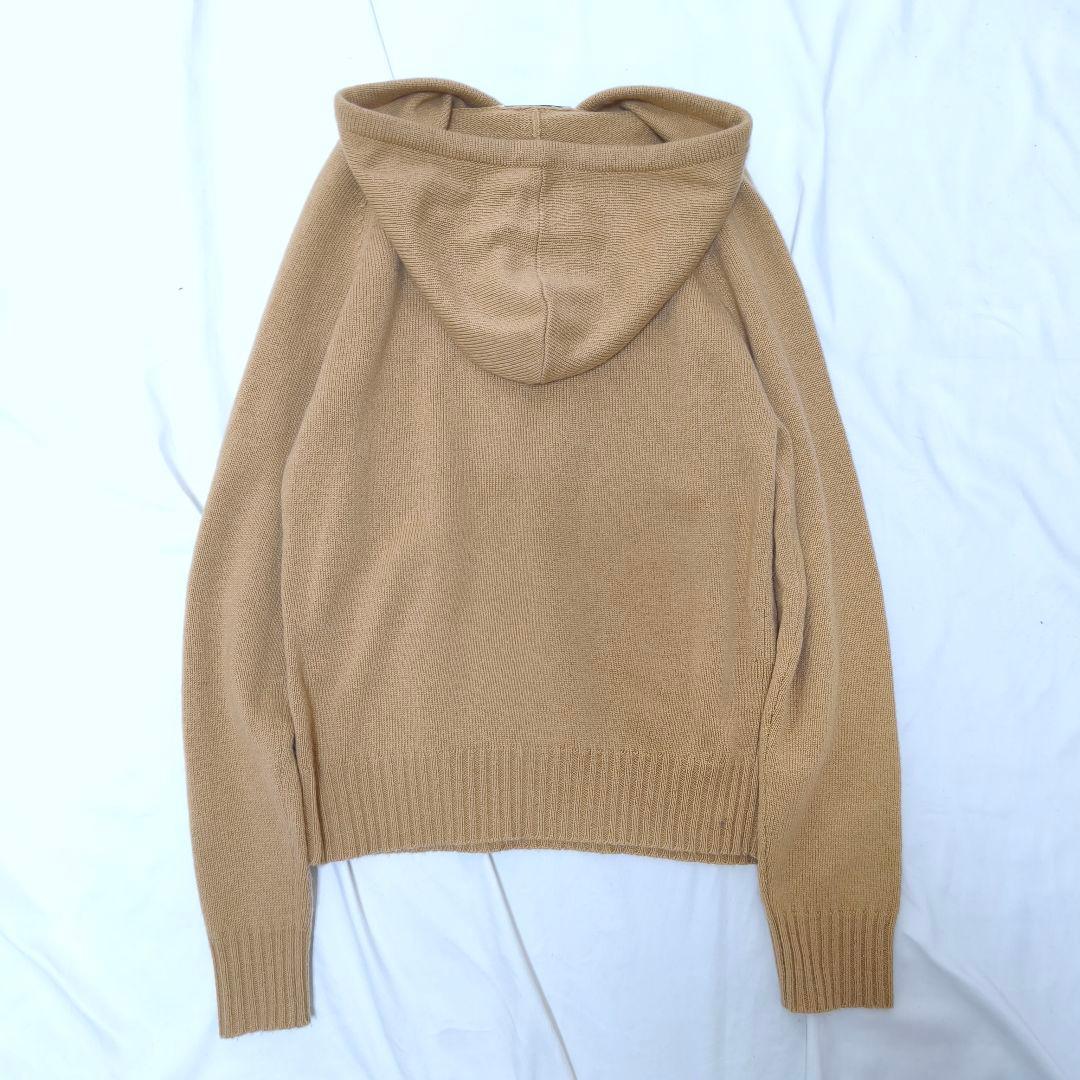 現行美品✨マックスマーラ カシミヤ混 ビジューロゴニットパーカー