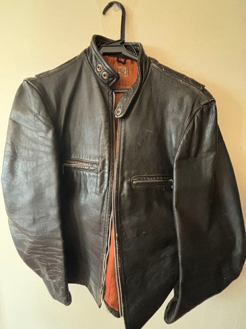 ビンテージ BECK 60's シングル レザージャケット 60's BECK シングルライダース - 古着屋グレープフルーツ ムーン