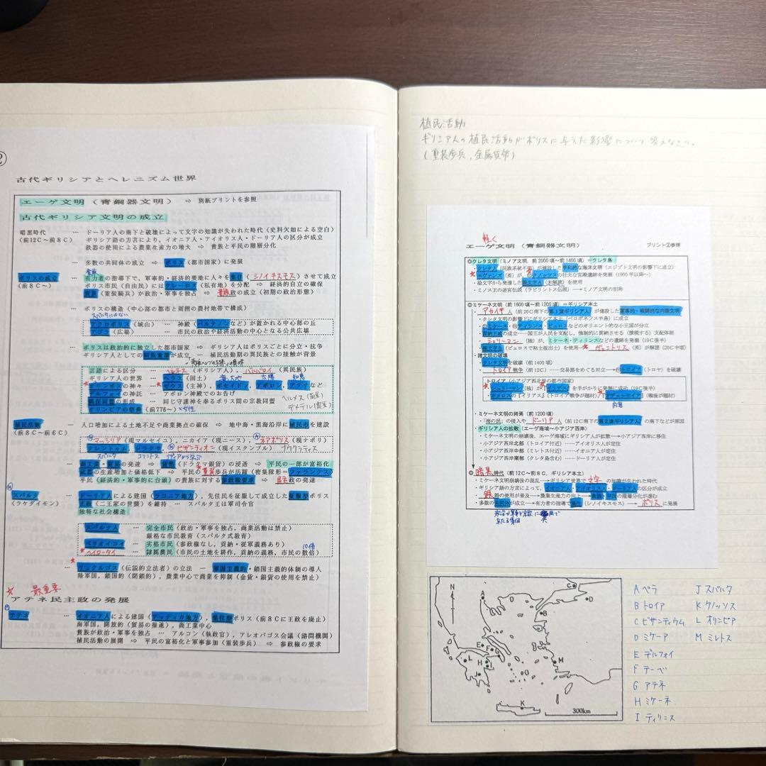 世界史 沼田ノート 4冊