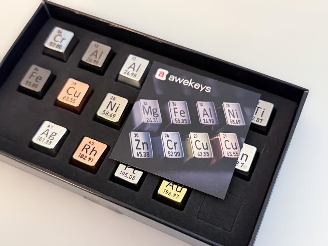 awekeys 周期表メタルキーキャップ 16個入り - メルカリ