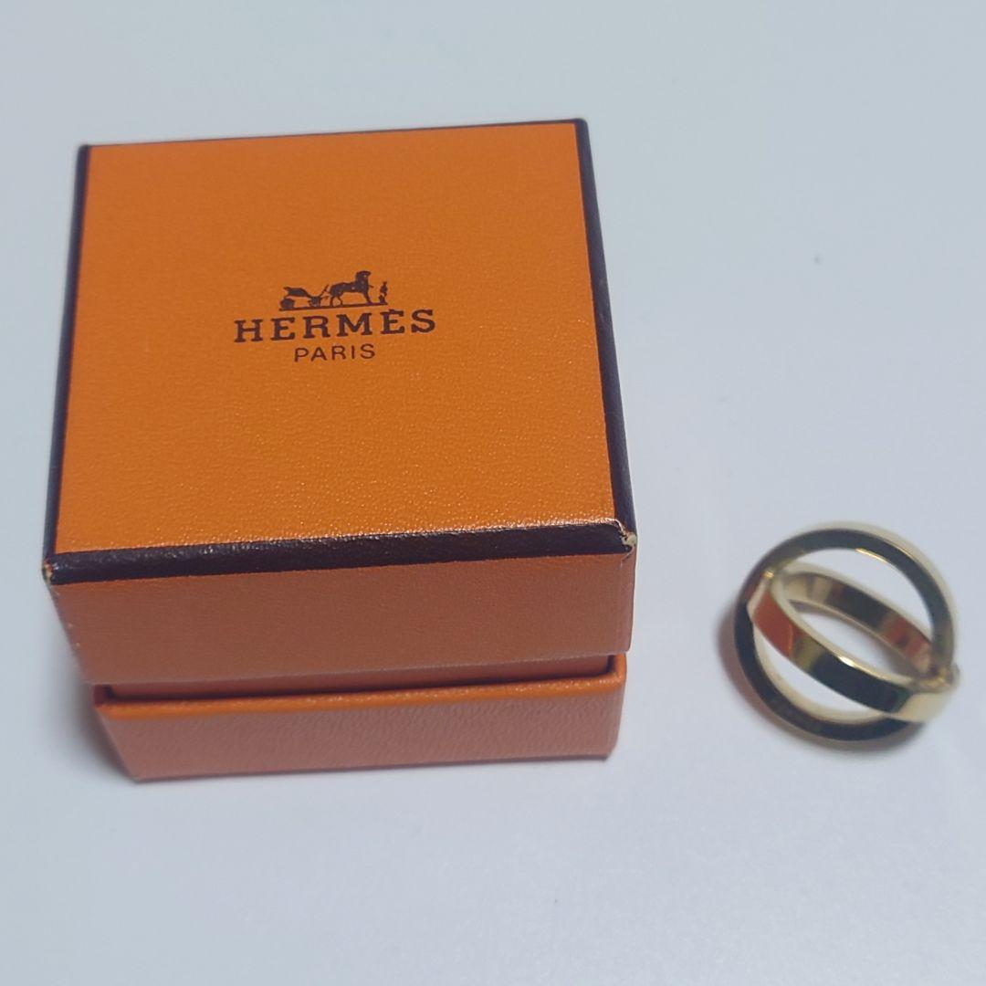 極美品 エルメス スカーフリング コスモス ゴールド 箱付き - メルカリ