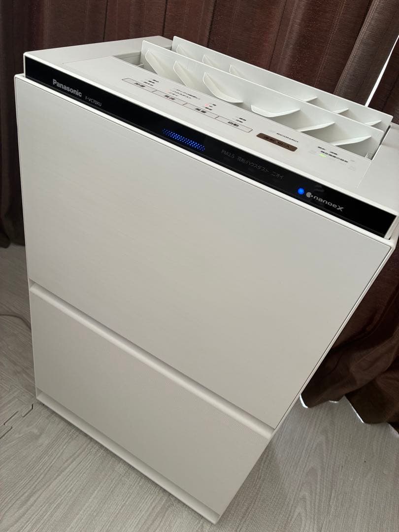 美品 パナソニック 2022年製 加湿空気清浄機 F-VC70XU ナノイーX