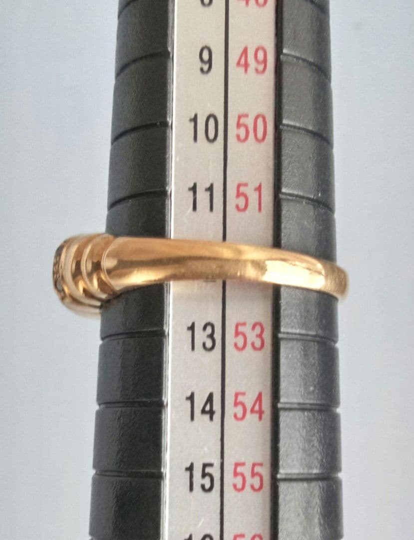 K18yg ラピスラズリインレイ リング 12号 2.23g