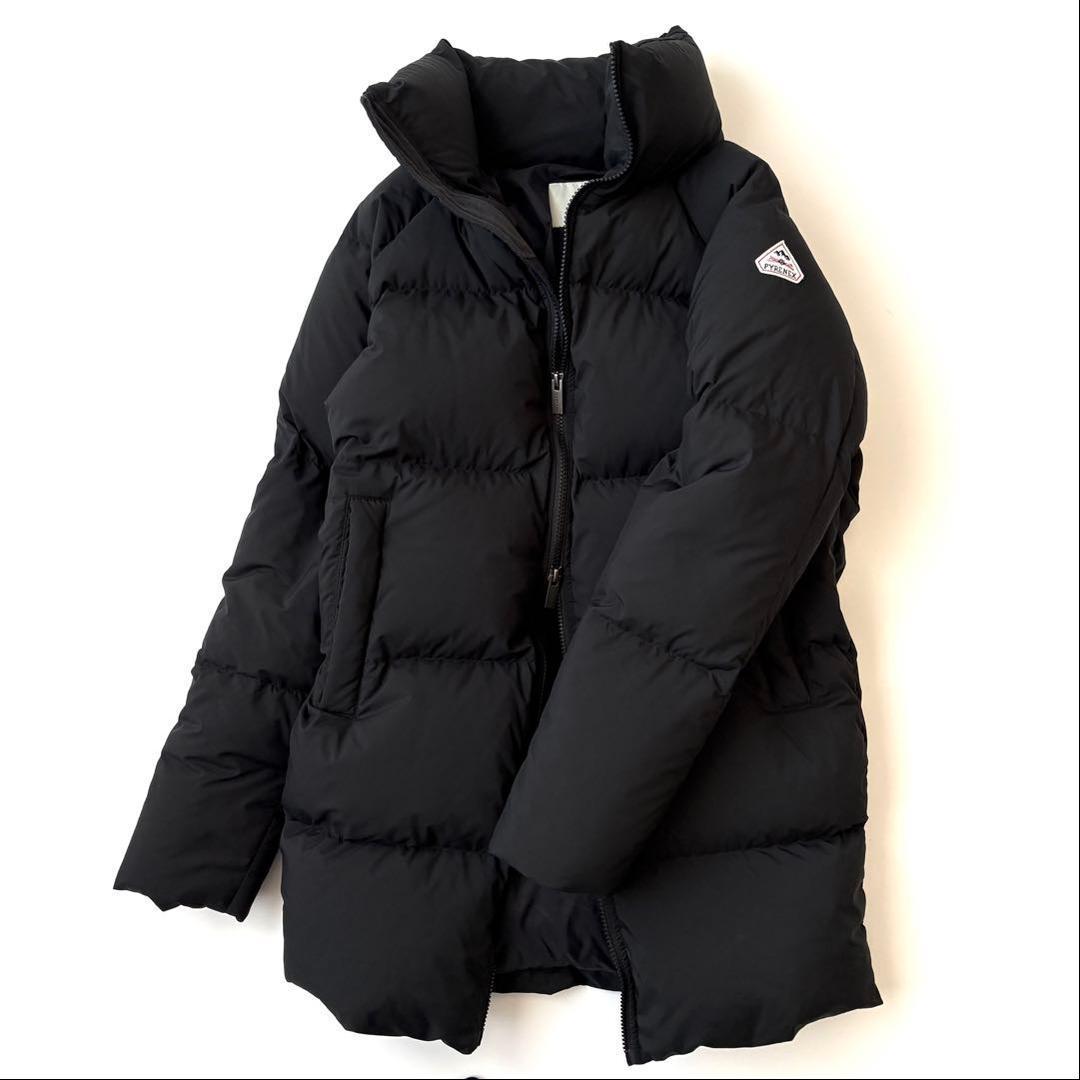 ピレネックス ダウン コート BARROW バロー サイズ38 黒 ブラック