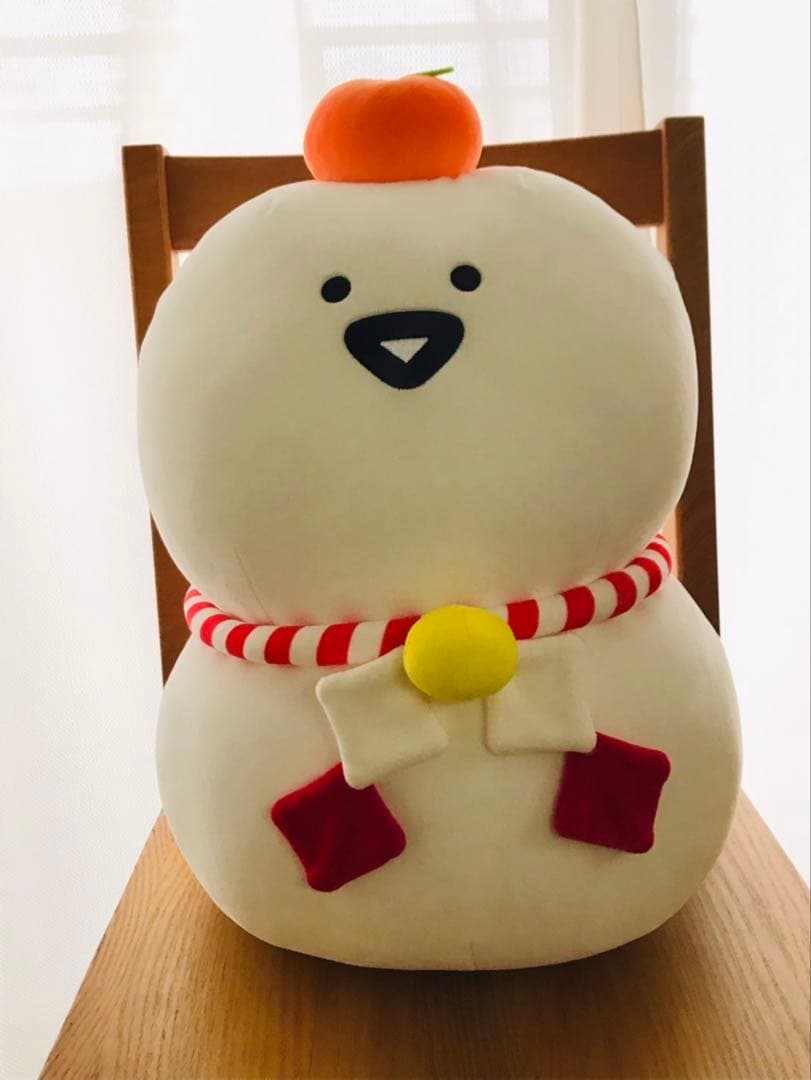 お文具さん お正月 鏡餅ぬいぐるみ BIG