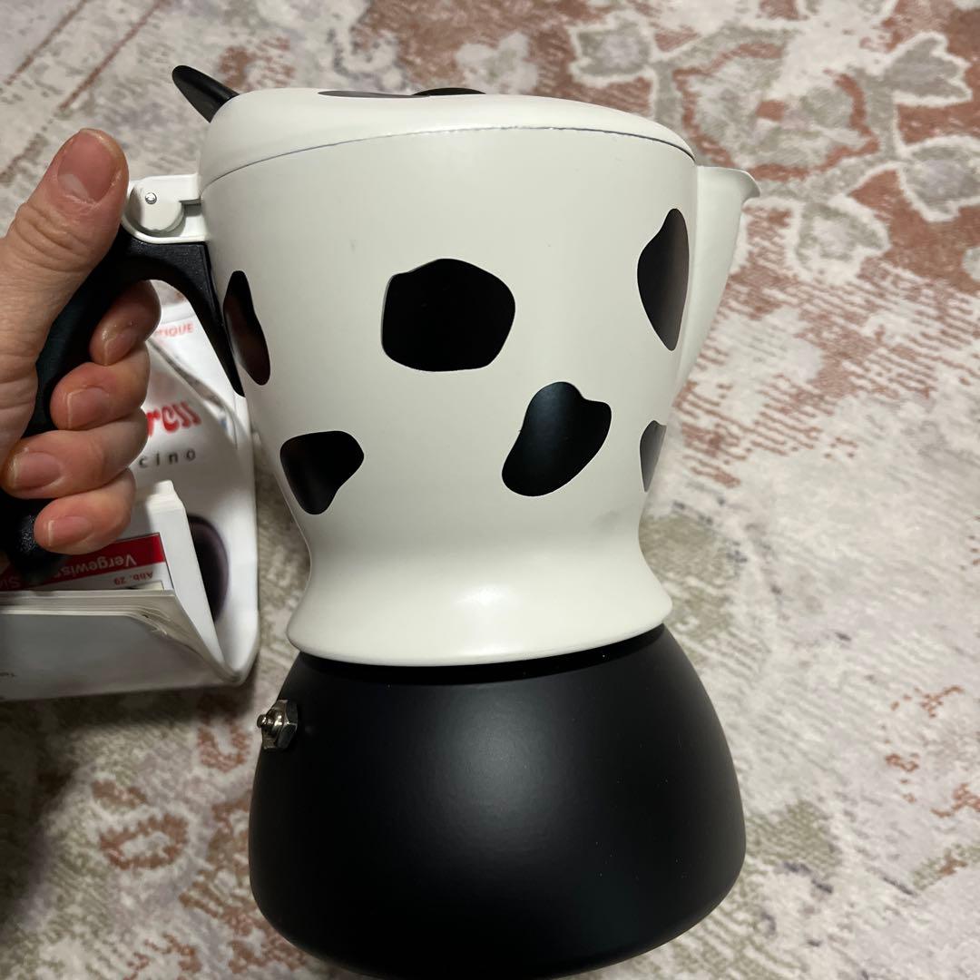 未使用レアMukka Express 直火式エスプレッソメーカー 牛柄 - メルカリ