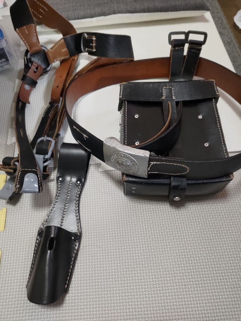 ほしの　ww2 ドイツ軍　ベルト　サスペンダー　工兵セット　オマケ付き ほしの様専用 ww2 ドイツ軍 ベルト サスペンダー 工兵セット オマケ付き