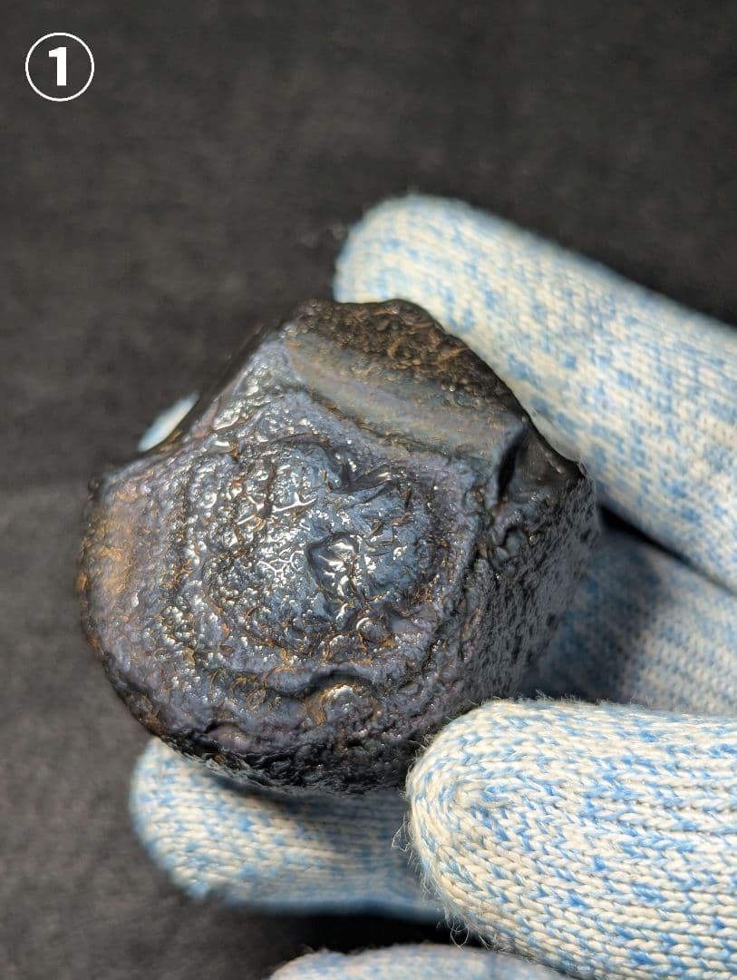 【原石】十勝石玲瓏　北海道産レインボーオブシディアン　十勝石　玲瓏石