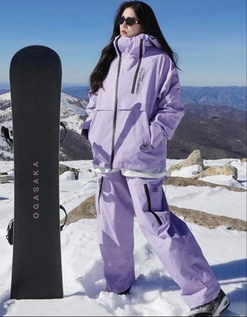 スキーウェア セットアップ L 紫 上下セット レディース パープル 楽天市場】スキーウェア レディース 上下セット かわいい スノーボード