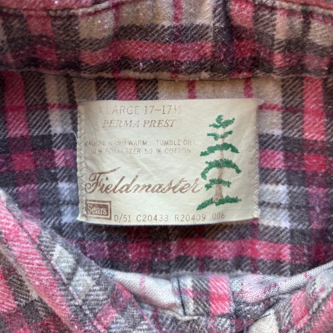 80s Sears シアーズ プリントネルシャツ プリネル アメカジ XL - メルカリ