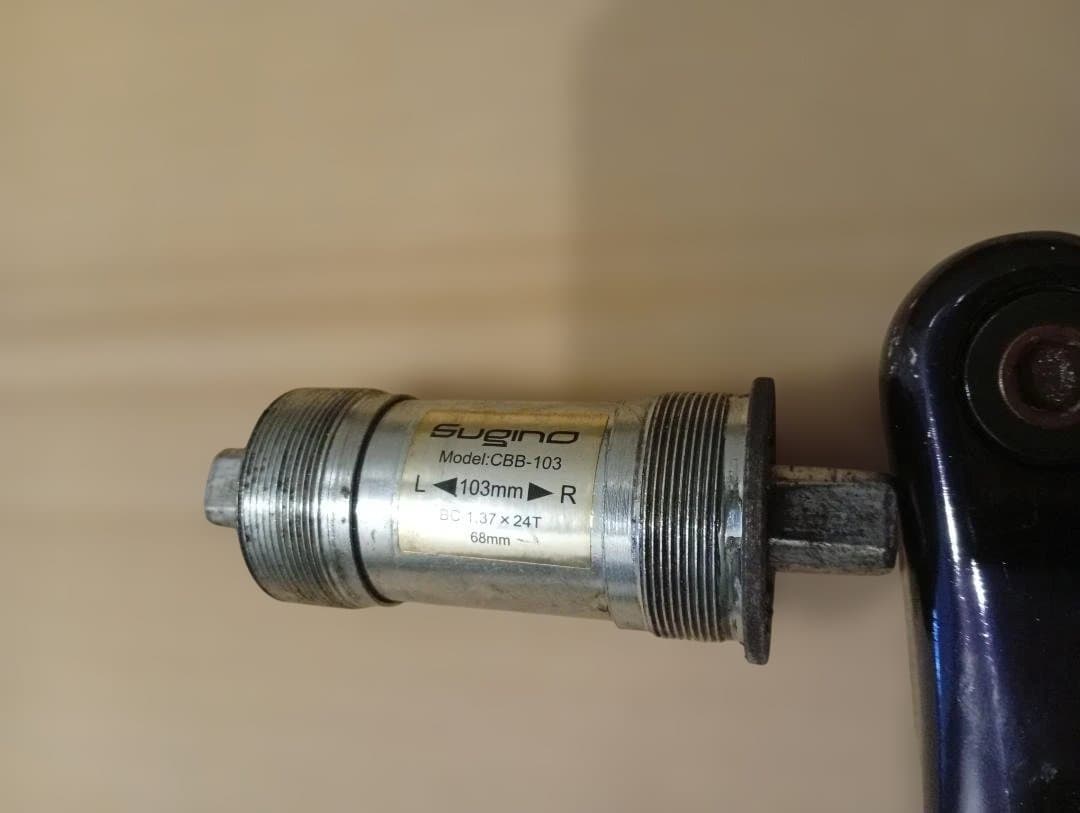 SUGINO メッセンジャークランクセット BB,チェーンリング付 48T - メルカリ