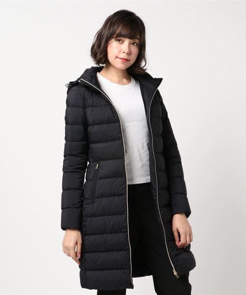 極美品☆HERNO｜定価15万 スタンドカラー ダウンコート ネイビー 40