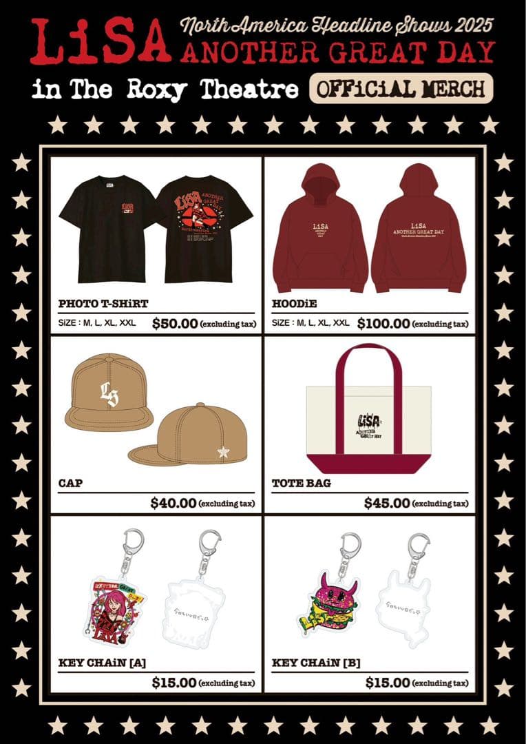 LiSA ANOTHER GREAT DAY HOODiE 北米限定パーカー