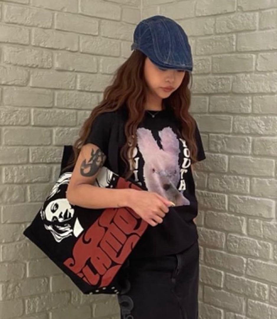 ヒステリックグラマー VIXEN GIRL トートバッグ BLACK - メルカリ