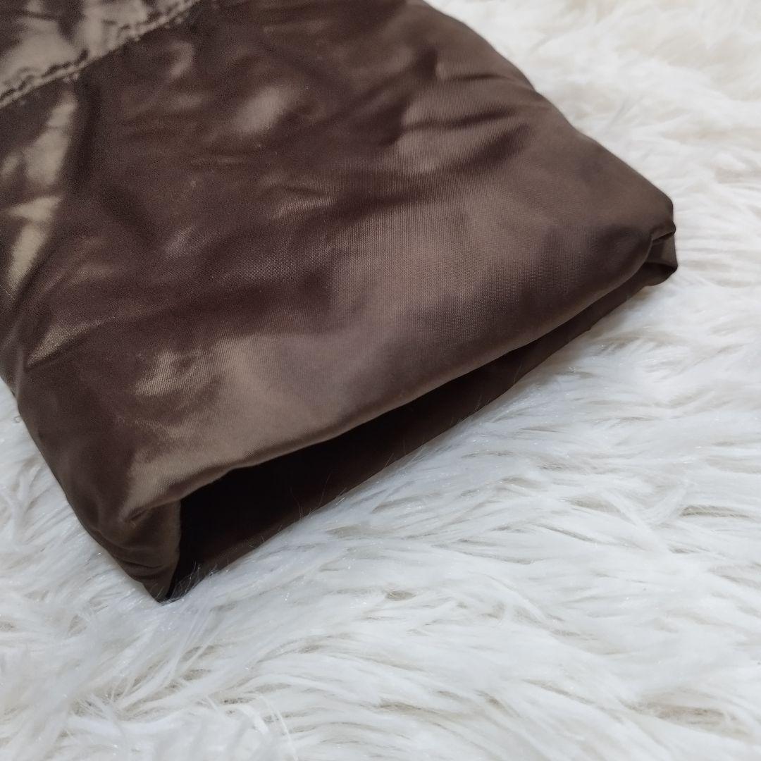 18190✨プラダスポーツ フォックスファー フレアダウンコート カーキ