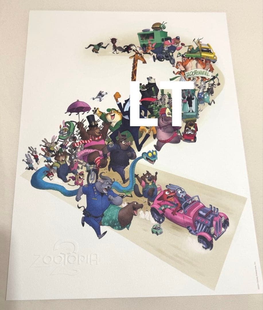 ズートピア2 D23 expo リトグラフ　ポスター　ニック　パウバート ズートピア2 D23 expo リトグラフ ポスター ニック パウバート D23Expo