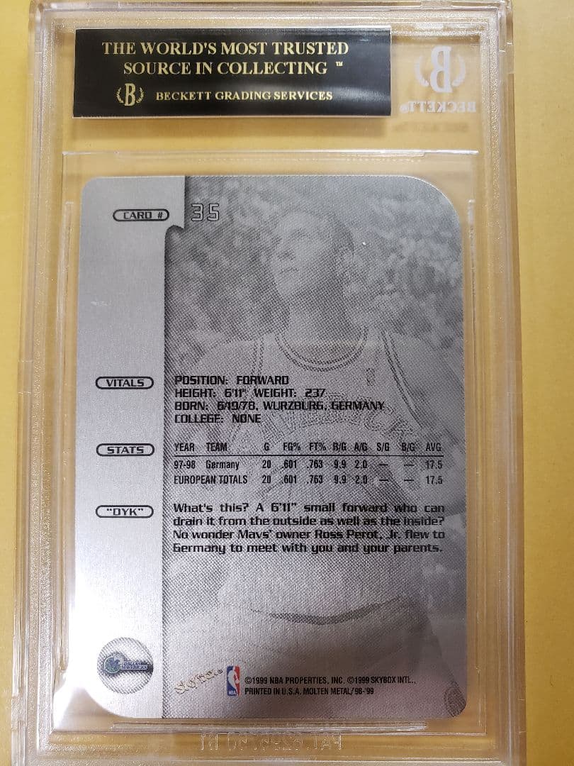 黒ラベル BGS10 ノビツキー ルーキー メタル エクスプロージョン SP