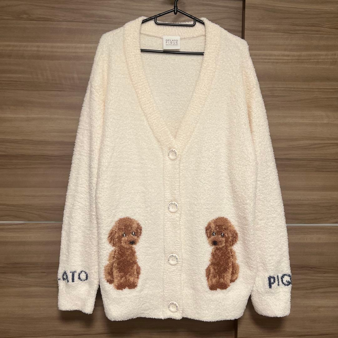 ジェラートピケ 【UNISEX】 トイプードル カーディガン - メルカリ