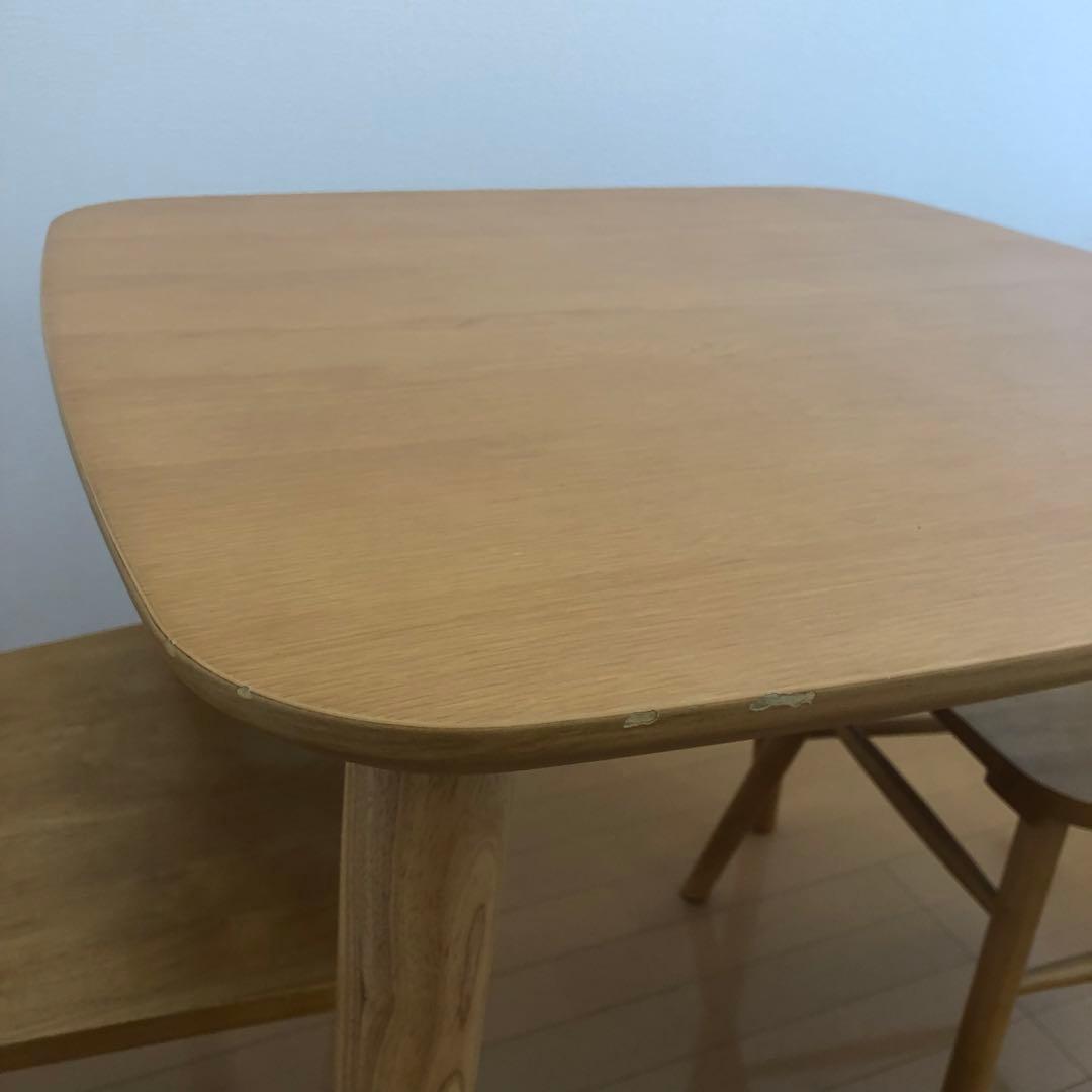 ダイニングテーブル セット 2人用 木目 ニトリ アトラス オーク 80cm