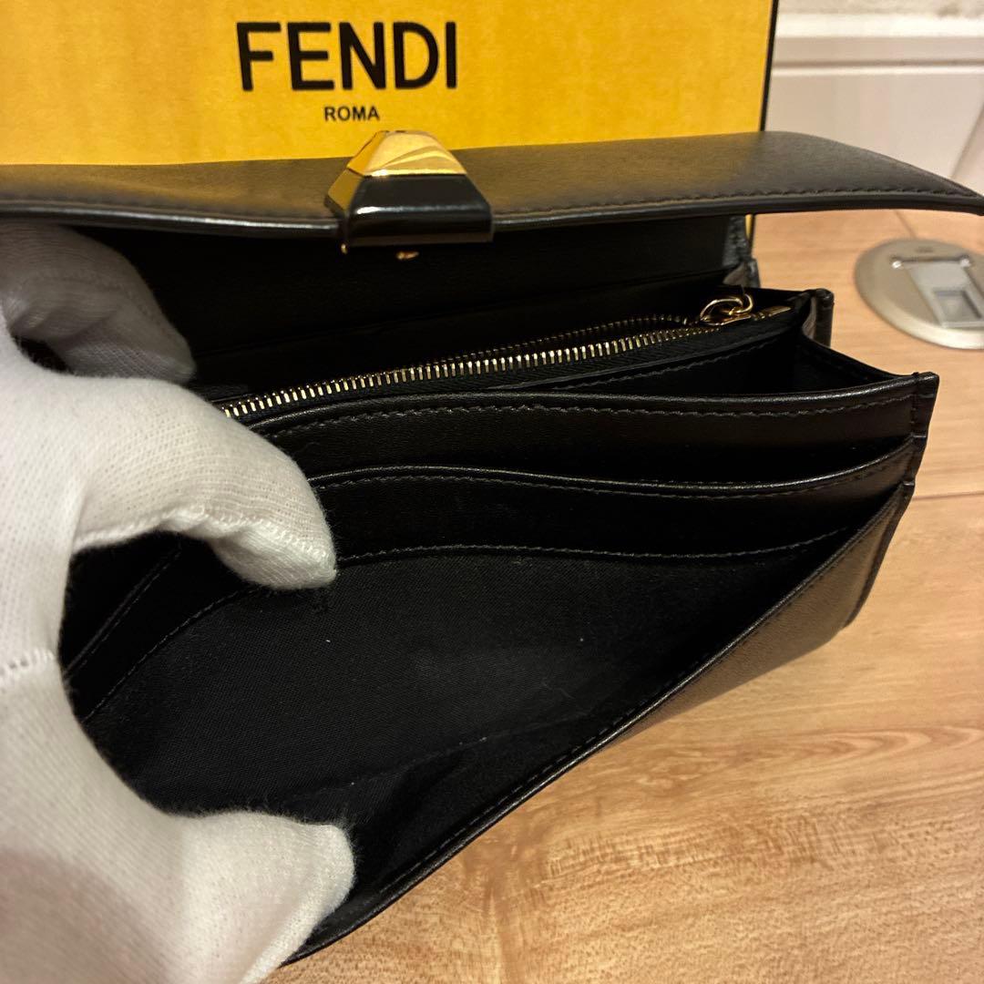 FENDI フェンディ ローマ ROMA 長財布 ブラック レザー s6 - メルカリ