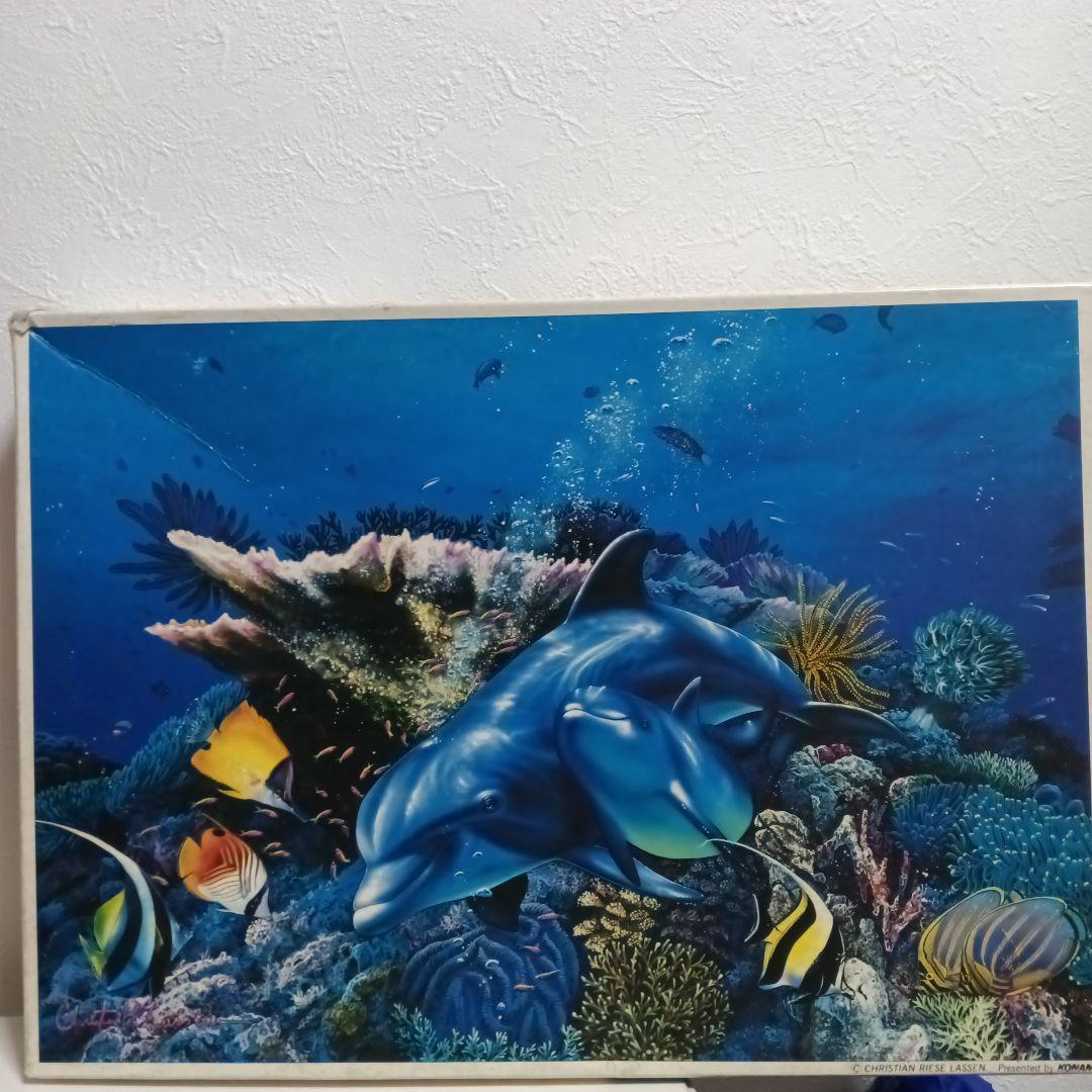ラッセンMOTHER'S LOVE ジグソーパズル KONAMI ラッセン ポスター「マザーズ ラブ」海 マリンアート イルカ アート