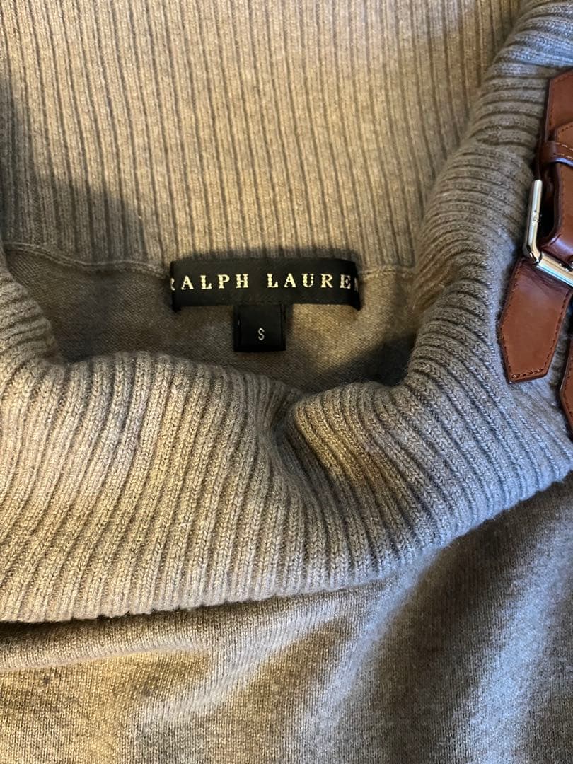 ラルフローレン 革ベルト付きオフショルダー ニットセーター - メルカリ