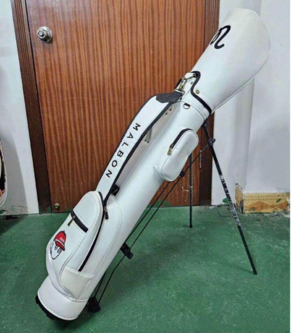 マルボン ゴルフ ラウンドスタンドキャディバッグ セルフスタンドバッグ 白 Amazon.co.jp: マルボンゴルフ ラウンドスタンドバッグ セルフスタンド