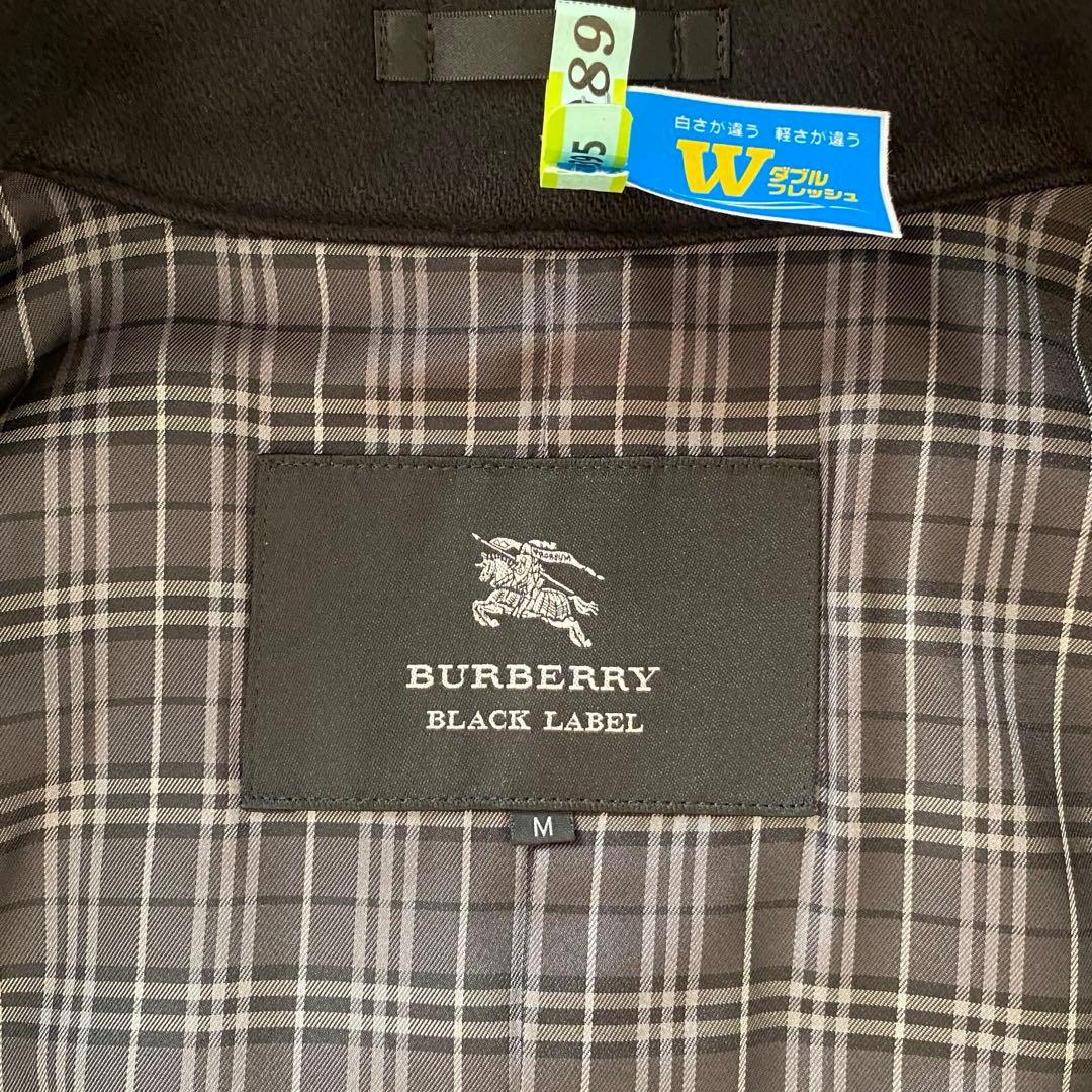 バーバリーブラックレーベル ナポレオンコートカシミヤ混 ホースロゴ