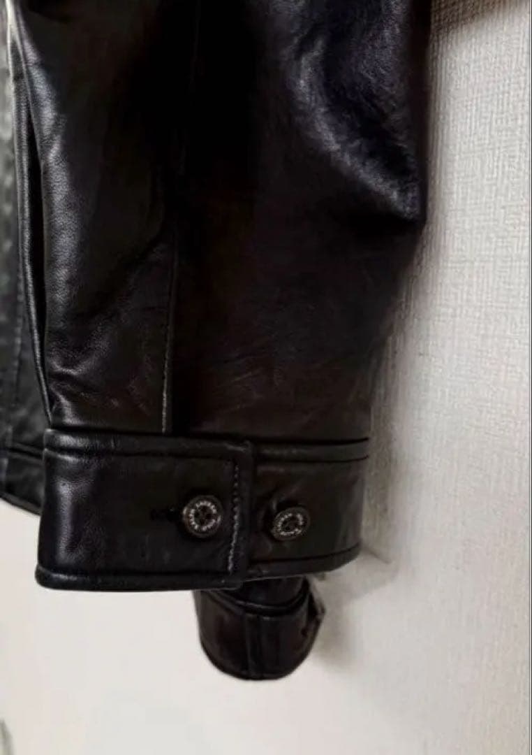 超スペシャル 90s ラルフローレン レザー ジャケット XXL ブラック 黒