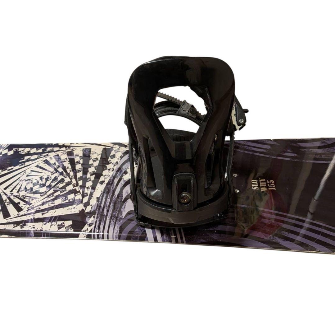 SLQ スノーボード 155cm SABER バイン 2点セット - メルカリ