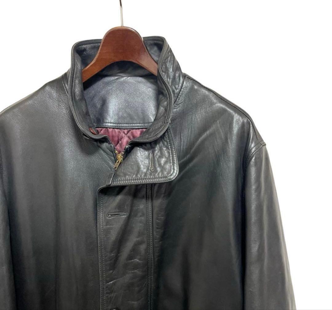 MC5 Aquasqutum 中綿レザーカーコート ブラック フランス製 M - メルカリ