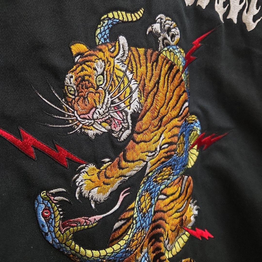 未使用25FWワコマリア×ティムリーハイ虎刺繍ベトジャン黒L - メルカリ