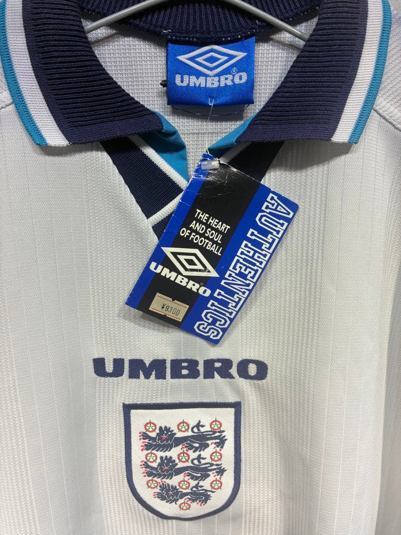 デッドストック】UMBRO イングランド代表 ポロシャツ ホワイト ビンテージ